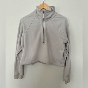Vuori Sedona Half Zip Pullover in Salt, Size Small